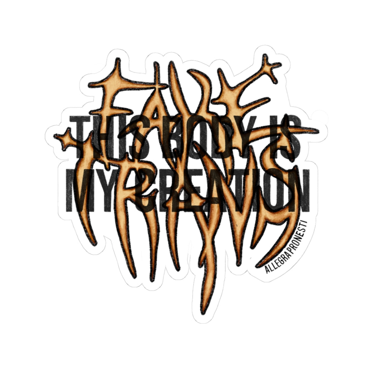 My Creation Heavy Metal Sticker