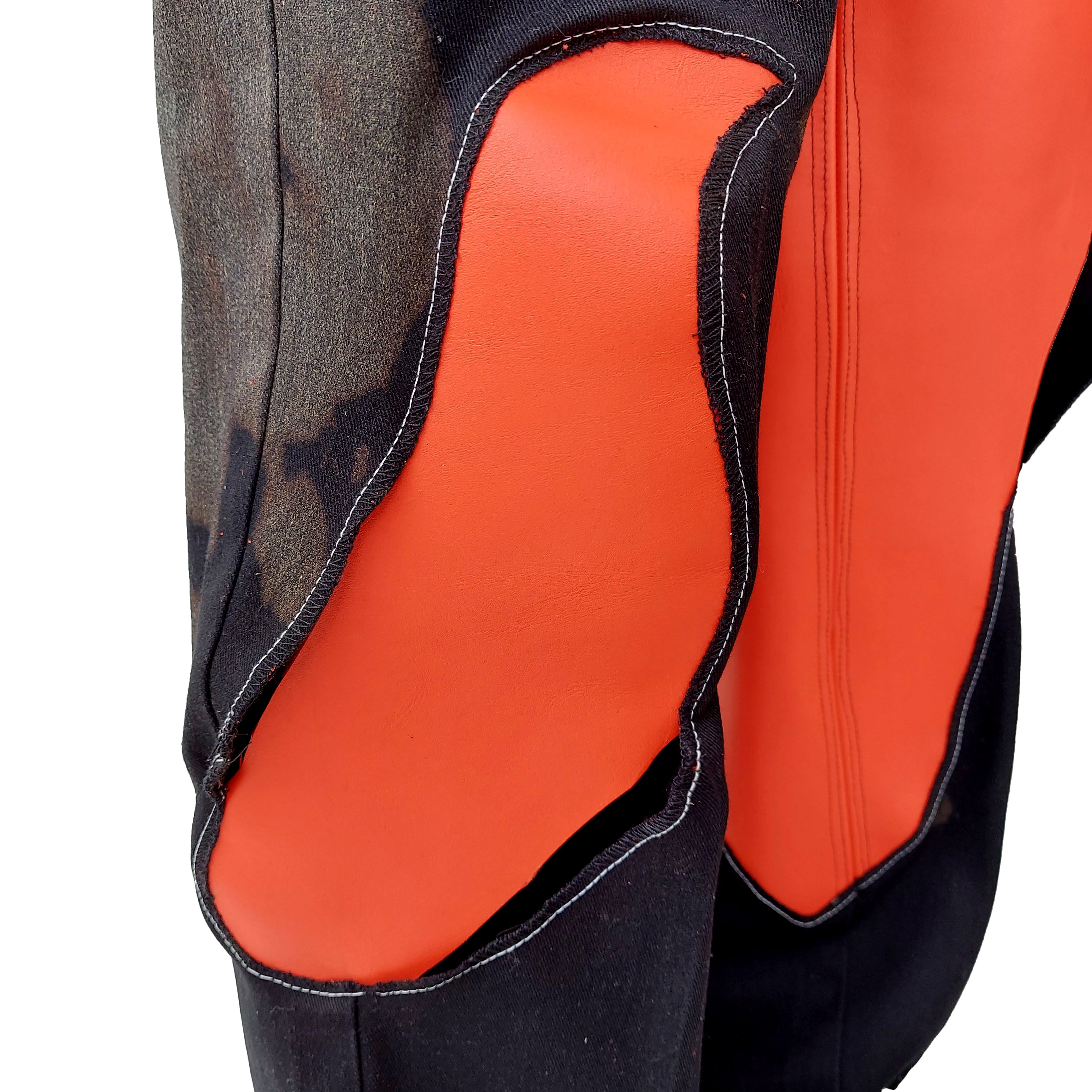 Black x Orange Hole Pants