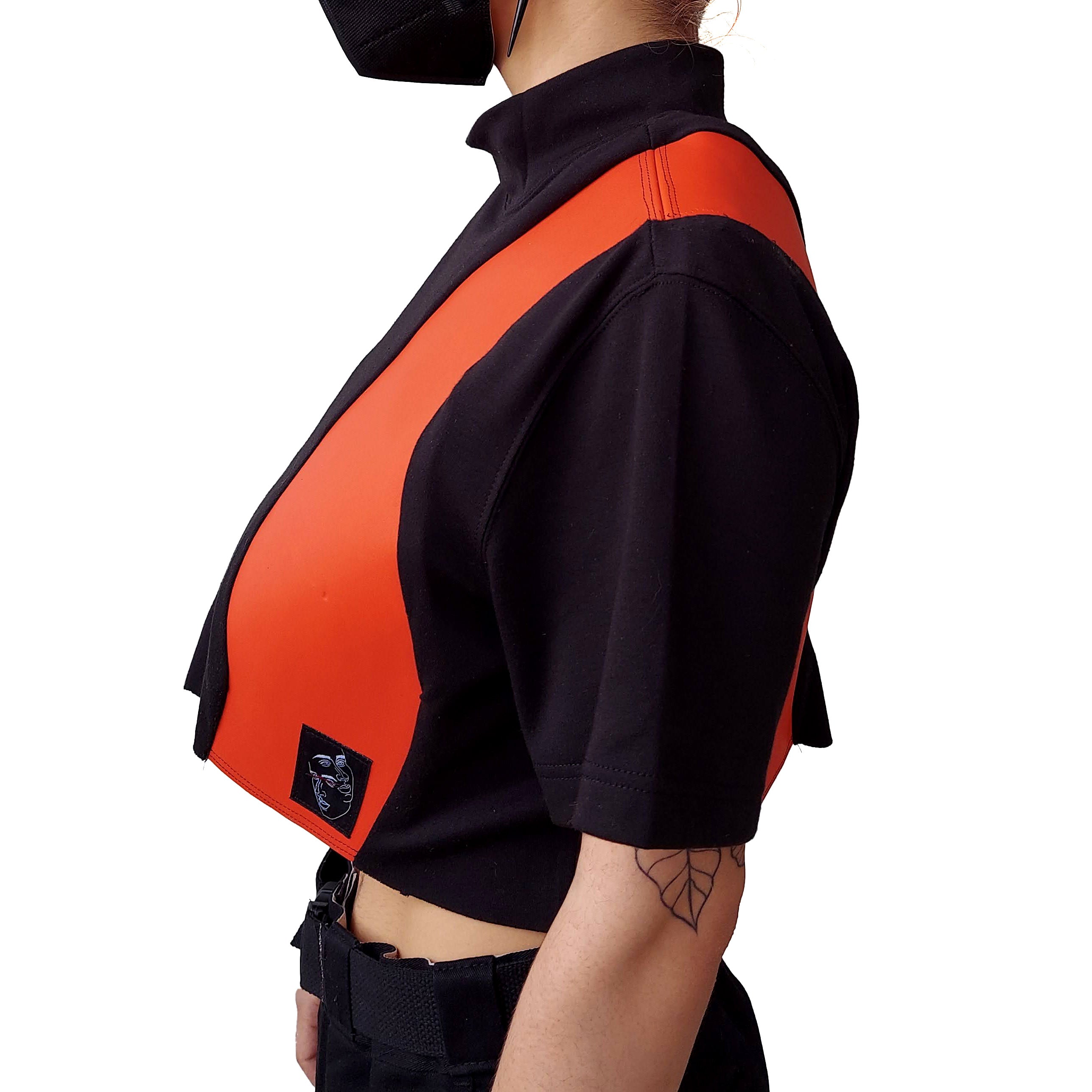 Black x Orange Hole Shirt