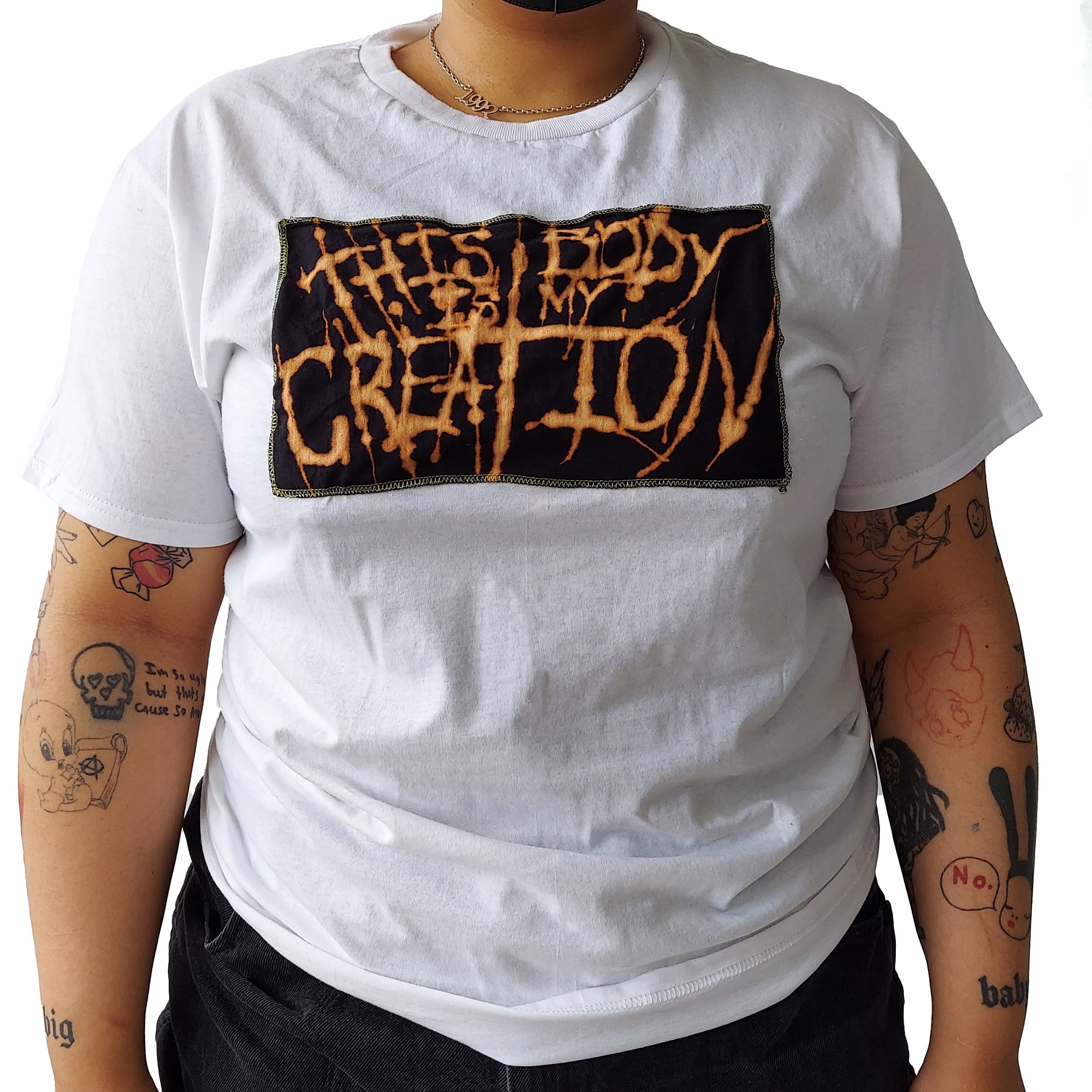 My Creation Bleach Patch Shirt