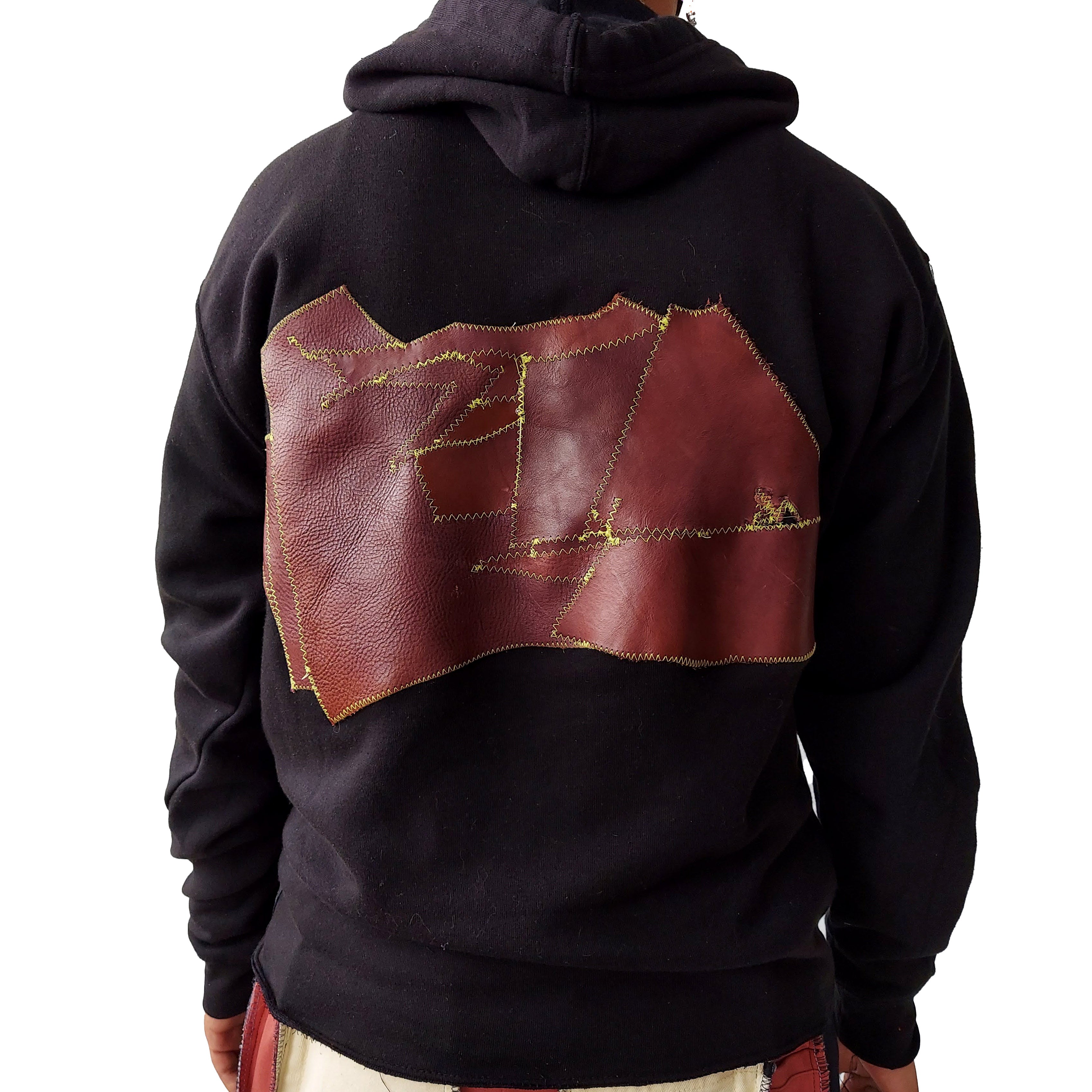 Purple Patchwork Hoodie