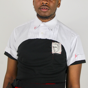 Crop Tux Shirt