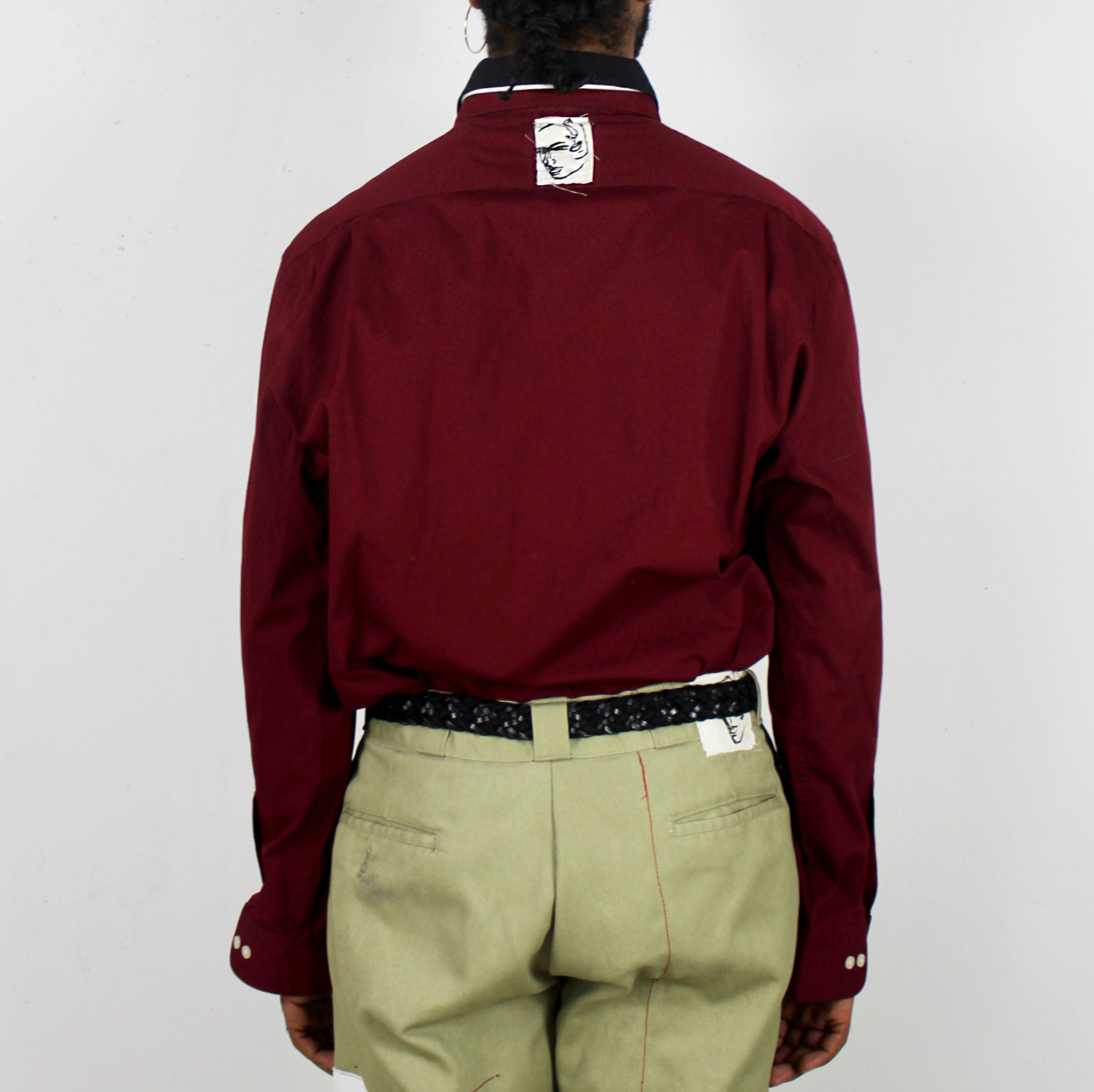 Double Collar Button Up