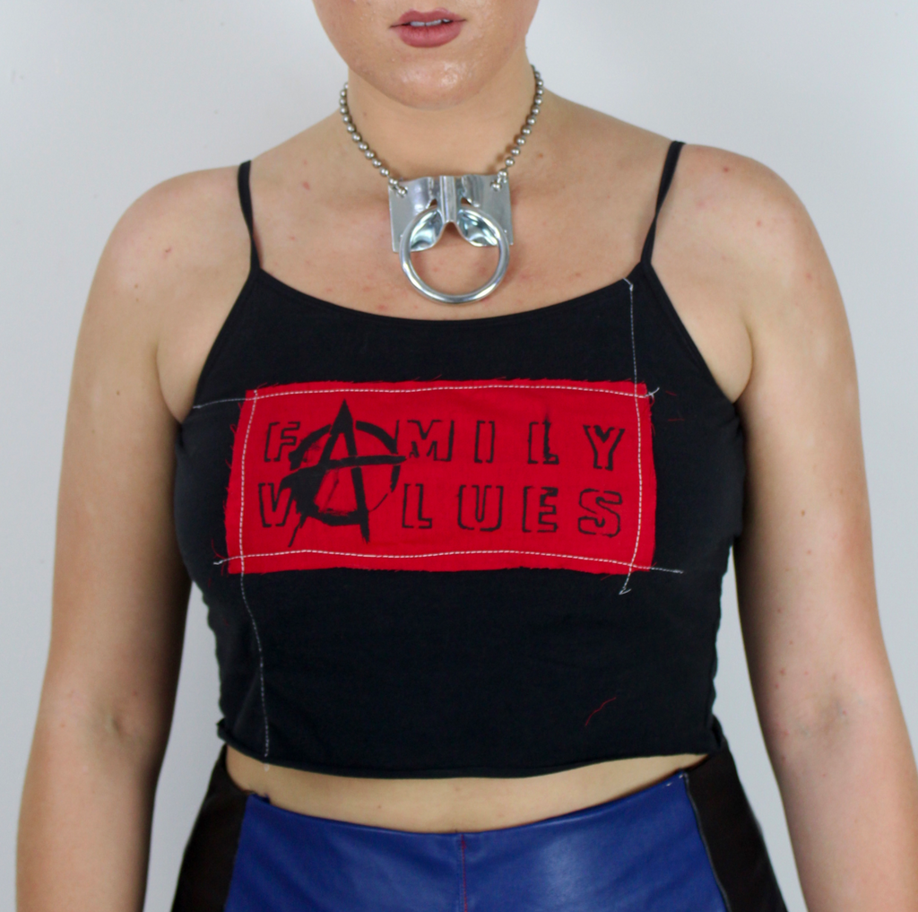 FV Black Crop Tank