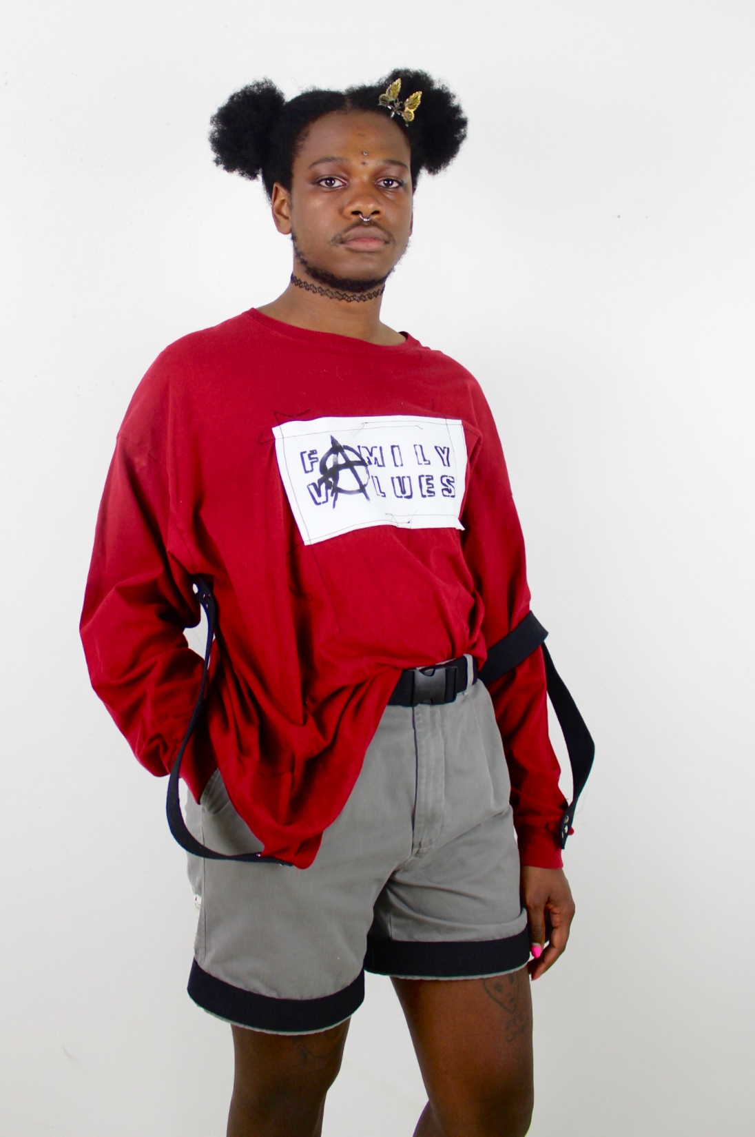 Grey Shorts w/ Straps