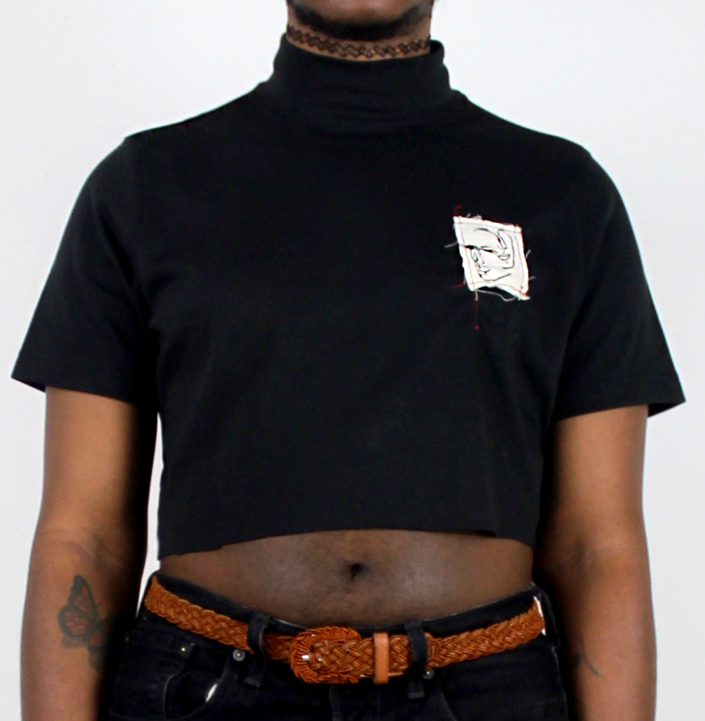 Logo Crop Turtleneck