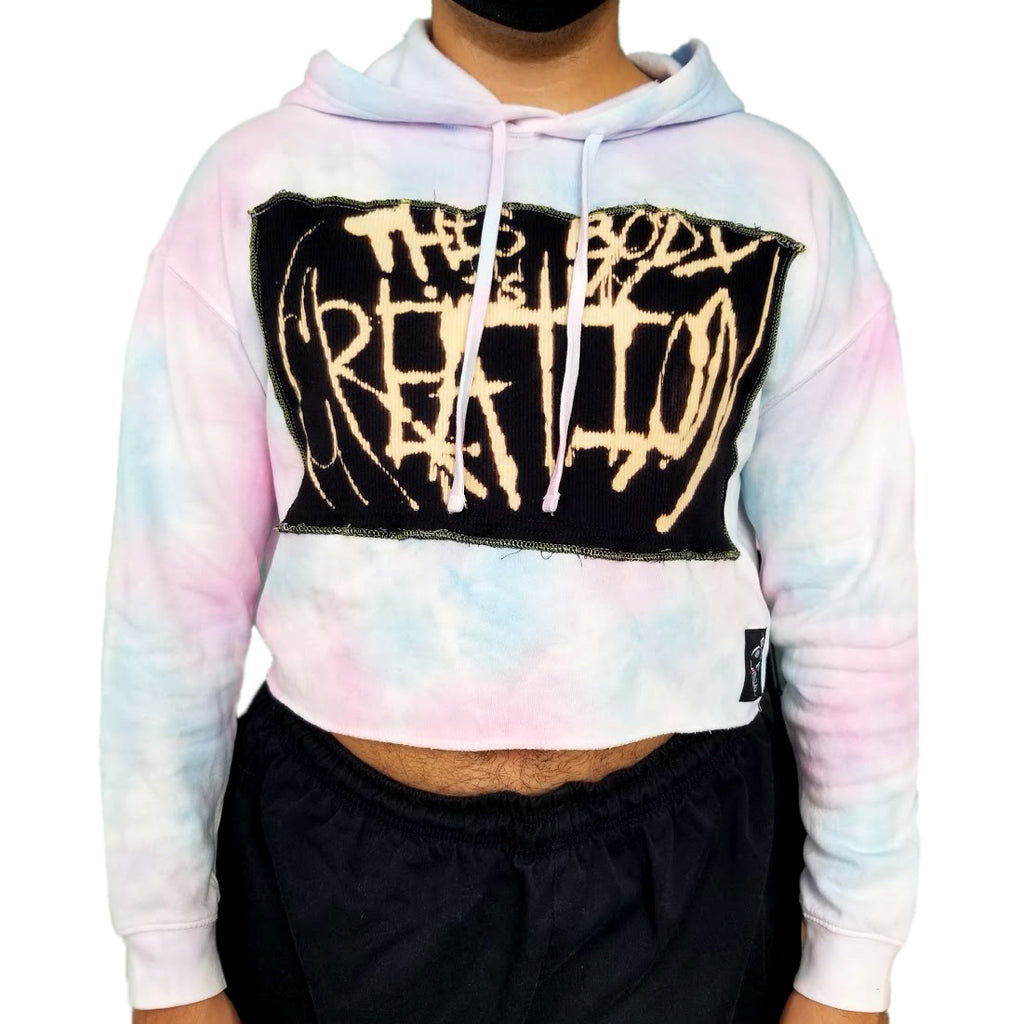 My Creation Crop Hoodie in Cotton Candy